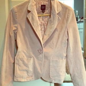EUC GAP pink velvet blazer size 2